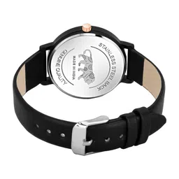 VIRAKTI Women Leather Wrap Around Straps Analogue Watch G-38-BLACK-G image 4