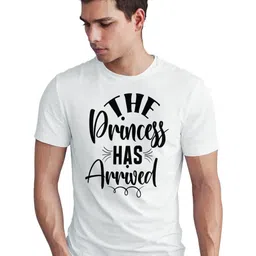 Seekbuylove Men Bio Finish The Princess Has Arrived Round Neck Pure Cotton T-shirt-picture-36