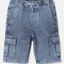 United Colors of Benetton Boys Striped Regular Fit Shorts-picture-16