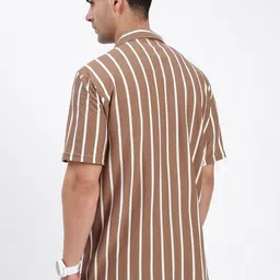 SHOWOFFFF Men Standard Striped Casual Shirt image 2