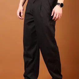 LIMEROAD Men Solid Mid-Rise Chinos Trousers image 3