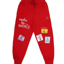 KiddoPanti Boys Pack Of 2 Printed Pure Cotton Joggers image 5