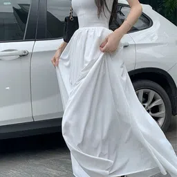 LULU & SKY Women Fit & Flare Maxi Dress image 4