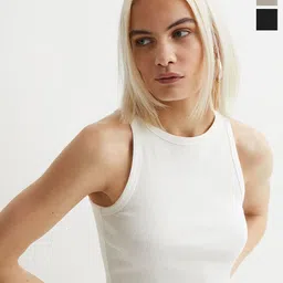 BAESD Women Pack Of 2 Fitted Crop Top-image-61