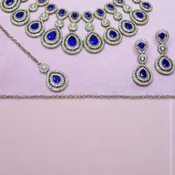 VATSALYA creation Women BlueJewellery Set-picture-14