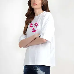 KAIDO Graphic Printed Drop-Shoulder Sleeves Pure Cotton Oversized T-shirt image 5