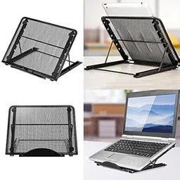 SUKHAD Metal Mesh Ventilate Adjustable Laptop Stand Holder Laptop Stand image 3