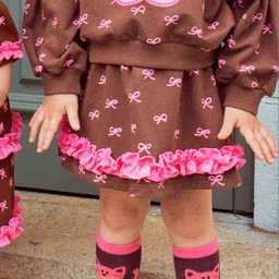 LULU & SKY Girls Ruffled Bow Skorts-picture-27