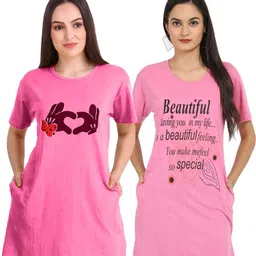 DDASPRATION Women 2 Printed Pockets T-shirt image 4