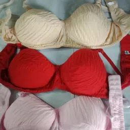 fanmade Pack of 3 Women Full Coverage Lightly Padded Bra-picture-14