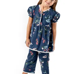 Cherry Crumble Girls Printed Night suit-image-57