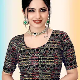 TANISHM FEB TEX Printed Stretchable Saree Blouse-picture-14