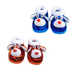 LMN CHILD CARE Unisex set of 2 Kids Cotton Booties-image-86