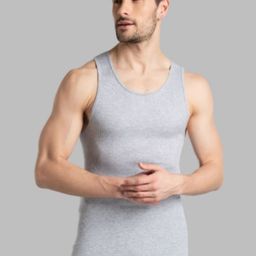 INDIAN THREADS Pack Of 3 Printed Round Neck Gym Vests Grey vest-S-P3-picture-15