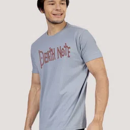 Greylongg Men Typography Printed Round Neck Cotton T-shirt image 3