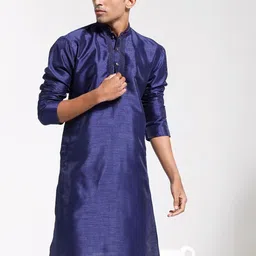 JBN Creation Men Yoke Design Thread Work Kurta-picture-17