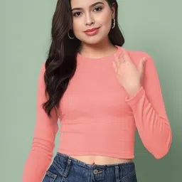 Dream Beauty Fashion Women Ribbed Fitted Crop Top-picture-29