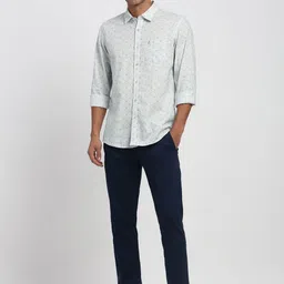 Peter England Casuals Men Geometric Printed Spread Collar Cotton Casual Shirt image 3
