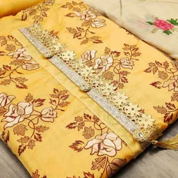 SAINOOR Embroidered Semi-Stitched Dress Material-picture-34