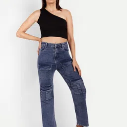 Next One Women Smart Straight Fit High-Rise Stretchable Jeans-image-53