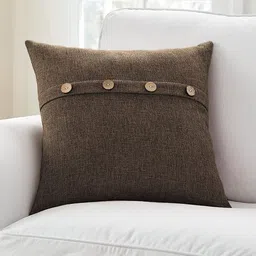 Khooti Brown Set of 2 Square Cushion Covers image 2