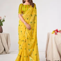 KALINI Bandhani Printed Saree-image-35