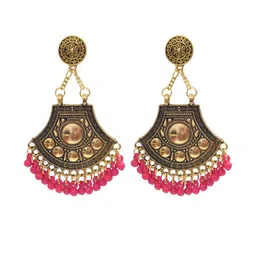 Weariton Women Pink Chandbalis Earrings-picture-13