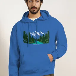 NOBERO Men Printed Hooded Sweatshirt-image-90