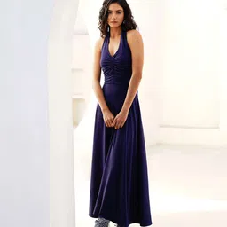 COVE AND LANE Halter Neck A-Line Maxi Dress-image-42