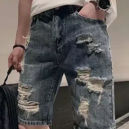 StyleCast Men Cotton Regular Fit Denim Shorts-picture-11