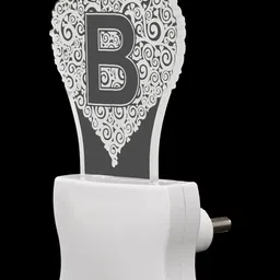 1ST TIME Red & White Printed Acrylic Abstract Shaped Shaped Wall Lamp image 4