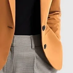 BAESD Notched Lapel Collar Single-Breasted Blazer image 5