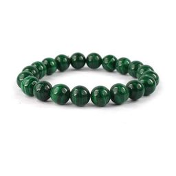 VIBESLE Unisex Malachite Green Beaded Bracelet-picture-1