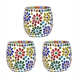1ST TIME White & Red 3 Pieces Cylindrical Shaped Candle Holders-picture-15