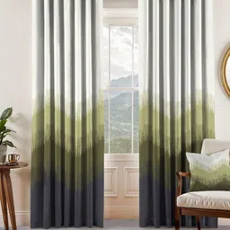 CASABLEU Green Set of 2 Black Out Door Curtain-picture-38