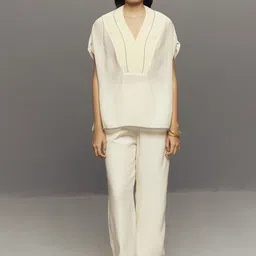 ZAITRA Women Relaxed Straight Leg High-Rise Trousers-image-22