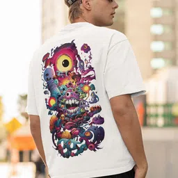 Elibolz Men Printed Drop-Shoulder Sleeves Bio Finish T-shirt-picture-30