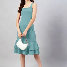 Metronaut Applique Bodycon Midi Dress image 4
