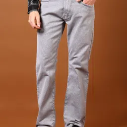 V-Mart Men Regular Fit Cotton Light Fade Jeans image 5