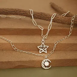 Beenth & Doneth Silver-Plated Stainless Steel Necklace image 3