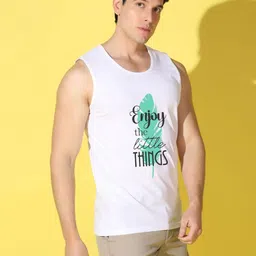 WOOSTRO Men Typography 2 Printed Raw Edge Slim Fit T-shirt image 4