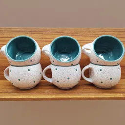 laghima jadon Multicoloured Set of 6 Ceramic Cups and Mugs image 4