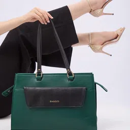 FARGO Women Colourblocked Shopper Tote Bag image 4