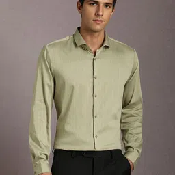 Louis Philippe Men Vertical Striped Spread Collar Casual Shirt-picture-17