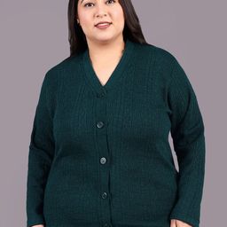Hifzaa Women Plus Size Woollen Cardigan-picture-22