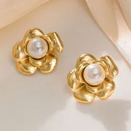MEENAZ Floral Studs Earrings-image-51