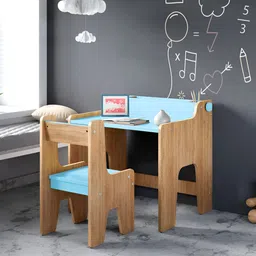 Alex Daisy Kids Blue & Brown Engineered Wood Study Table & Chair image 3
