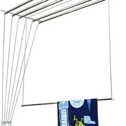 flipkart smartbuy Steel Ceiling Cloth Dryer Stand 6 Pipe X 5 Feet UV Protected Nylon Ropes Individual dropdown Cloth Drying Stand image 1
