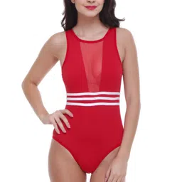 new blue eyes RED SWIM DRESS Embroidered Women Swim-dress Red Swimsuit-picture-27