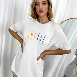 SZN Printed Cotton Short Sleeves Round Neck Oversized T-shirt-picture-26